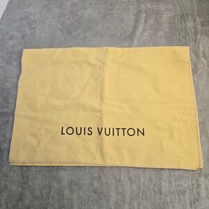 Louis Vuitton Vintage Yellow Flannel Dust Bag Handbag Storage Sleeve 17.5x12